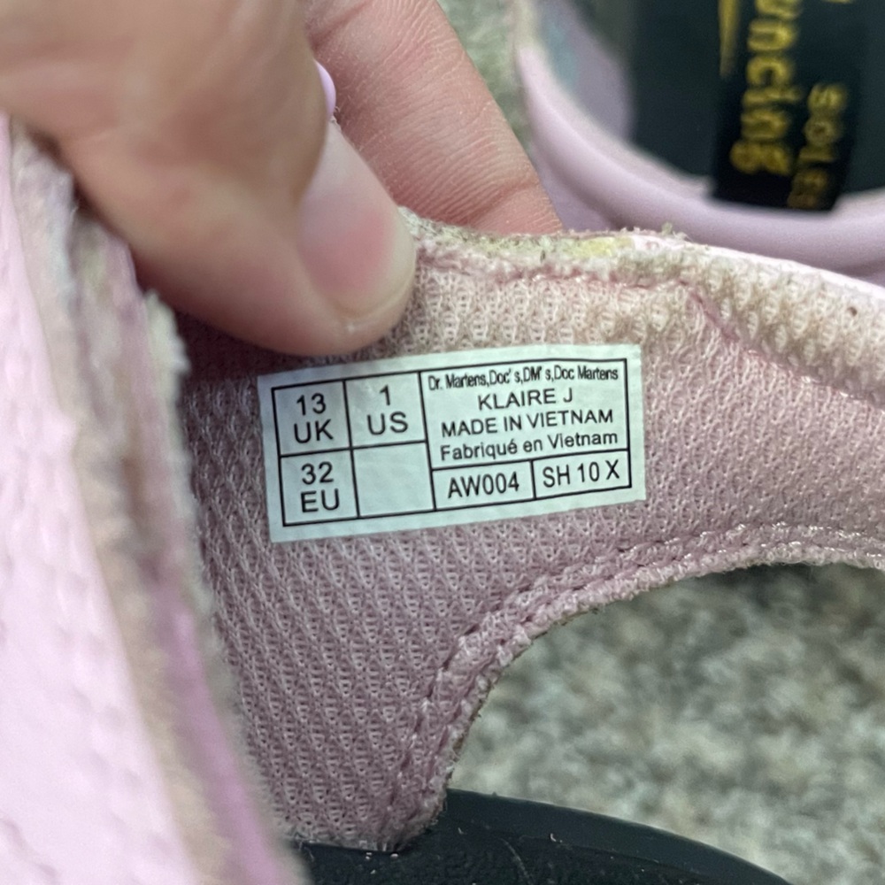 Dr. Martens Pink Kids Sandals - Picture 6 of 8
